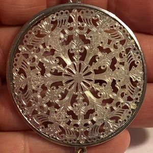 NEW pierced silver LONG tassel necklace bohemian